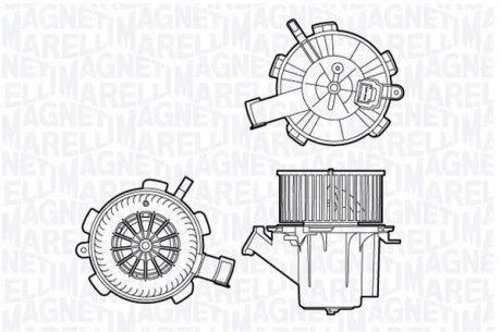 Электродвигатель, вентиляция салона MAGNETI MARELLI 069412706010