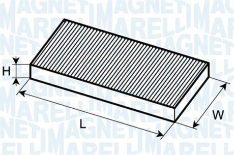 Фільтр салону Passat 96-Audi 80, A4 MAGNETI MARELLI 350203061050