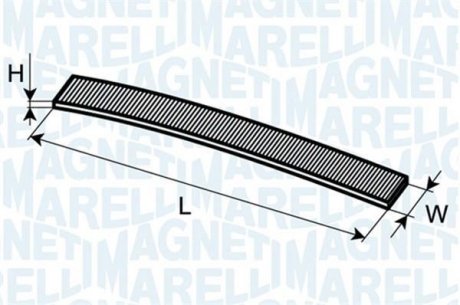 Фільтр повітря (салону) MAGNETI MARELLI 350203061460