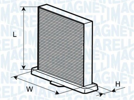 Фільтр повітря (салону) MAGNETI MARELLI 350203062090