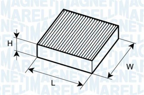 Фільтр повітряний салону Micra IV 11- MAGNETI MARELLI 350203064130