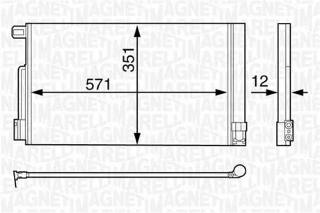 Радіатор кондиціонера MAGNETI MARELLI 350203611000