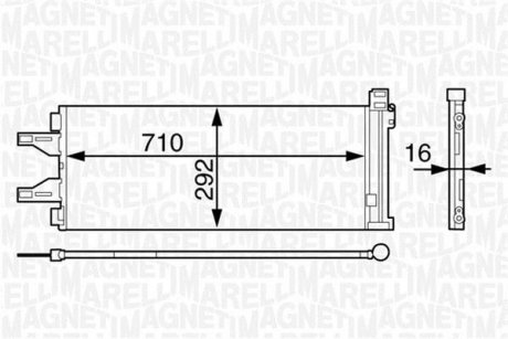 Радиатор кондиционера MAGNETI MARELLI 350203623000