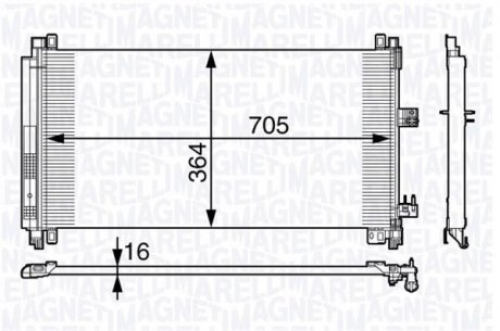 Конденсатор кондиционера MAGNETI MARELLI 350203724000