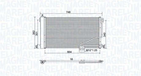 Skraplacz MERCEDES LASSE C (W203)C 180 (203.035) MAGNETI MARELLI 350203738000 (фото 1)