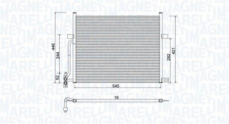 Skraplacz BMW (E46) MAGNETI MARELLI 350203776000