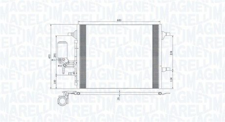 Skraplacz VOLVO S60 II (134)1.5 T2 MAGNETI MARELLI 350203789000