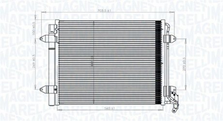 Skraplacz VW TIGUAN VW TIGUAN (5N)1.4 TSI MAGNETI MARELLI 350203833000 (фото 1)