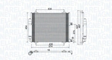 Skraplacz CITROEN C8 (EA/EB)2.0 MAGNETI MARELLI 350203886000