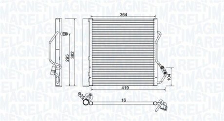 Skraplacz SMART CABRIO (450)0.6 (450.432) MAGNETI MARELLI 350203921000