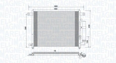 Skraplacz CHEVROLET AVEO/KALOS (T200) MAGNETI MARELLI 350203943000 (фото 1)