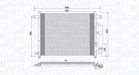 Skraplacz CHEVROLET AVEO/KALOS (T200) MAGNETI MARELLI 350203943000