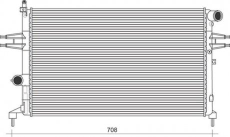 Радіатор, охолодження двигуна MAGNETI MARELLI 350213970000