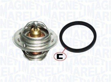 Термостат з прокладкою t-82C Fiesta V 01-, Focus II 04-, Mazda 2 03- MAGNETI MARELLI 352317100320