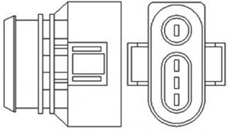 Лямбда-зонд AUDI/SEAT/SKODA 4 przewody, 885mm, 2.1 Ohm, 17W, PALCOWA MAGNETI MARELLI 466016355058 (фото 1)