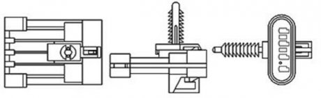 Лямбда-зонд OPEL/ISUZU 4 przewody, 415mm, 9 Ohm, 6W-7W, PLANARNA MAGNETI MARELLI 466016355074