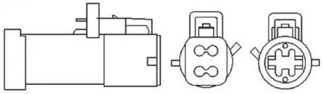 Лямбда-зонд FORD/MAZDA 4 przewody, 400mm, 9 Ohm, 6W-7W, PLANARNA MAGNETI MARELLI 466016355099 (фото 1)