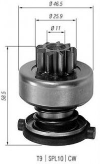 Бендікс стартера MAGNETI MARELLI 940113020200