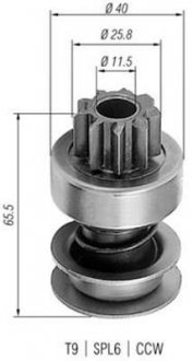 Бендікс стартера MAGNETI MARELLI 940113020236 (фото 1)