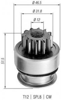 Бендікс стартера MAGNETI MARELLI 940113020261 (фото 1)