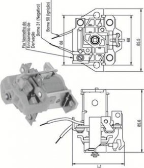 Соленоїд стартера MAGNETI MARELLI 940113050338