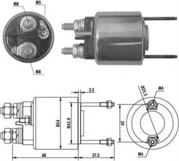 Тяговое реле, стартер MAGNETI MARELLI 940113050385