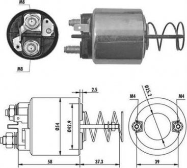 Тягове реле, стартер MAGNETI MARELLI 940113050386