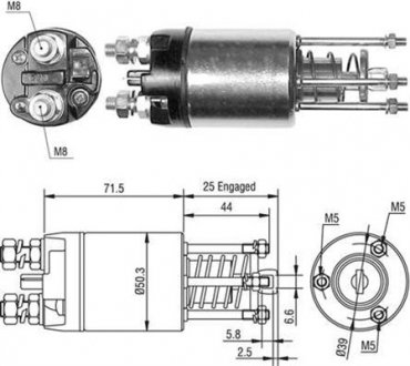 Электромагнит стартера MAGNETI MARELLI 940113050460