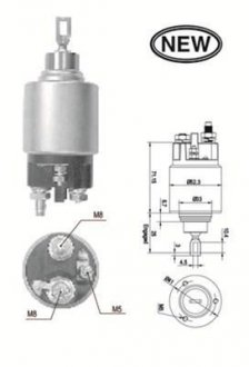 Тягове реле, стартер MAGNETI MARELLI 940113050554