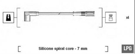 Проволока зажигания, набор MAGNETI MARELLI 941095780616