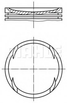 Поршень MAHLE MAHLE / KNECHT 0014002