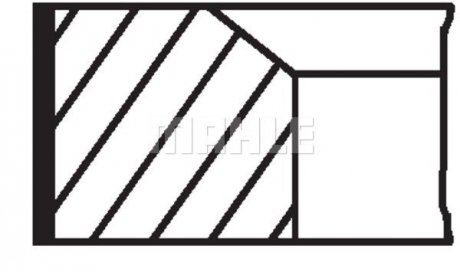 Кольца поршневые MAHLE / KNECHT 00140N1