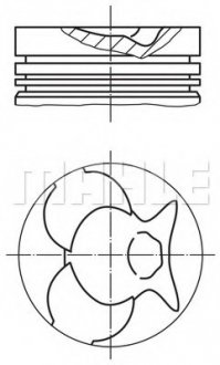 Поршень MAHLE / KNECHT 002 49 00 (фото 1)