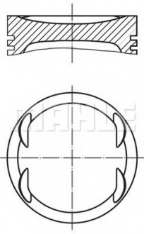 Поршень MAHLE / KNECHT 0040801 (фото 1)