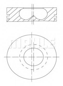 Поршень MAHLE / KNECHT 0070400 (фото 1)