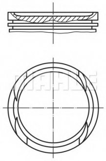 Поршень MAHLE / KNECHT 0097002 (фото 1)