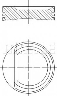 Поршень MAHLE / KNECHT 0102902 (фото 1)