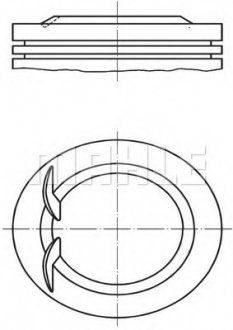 Поршень MAHLE / KNECHT 0110200 (фото 1)