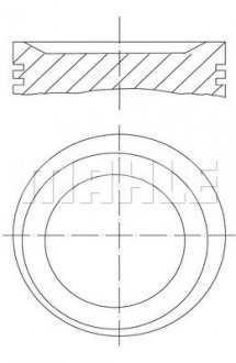 Поршень Opel 86.50 2.0 C20NE MAHLE / KNECHT 0117501