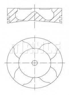 Поршень с кольцами MAHLE / KNECHT 012 11 03