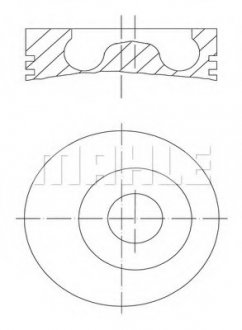 Поршень MAHLE / KNECHT 0160200