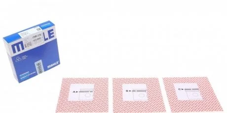 Фото набір кілець поршневих MAHLE / KNECHT 02158V1 Набір кілець поршневих MAHLE / KNECHT 02158V1