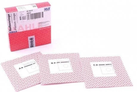 Фото кільця поршневі MAHLE / KNECHT 02158V2 Кільця поршневі MAHLE / KNECHT 02158V2