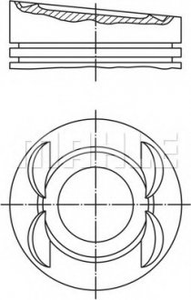 Поршень MAHLE / KNECHT 0280312 (фото 1)