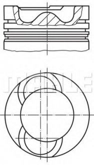 Поршень MAHLE / KNECHT 0281900 (фото 1)