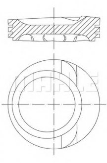 Поршень MAHLE / KNECHT 030 68 02 (фото 1)