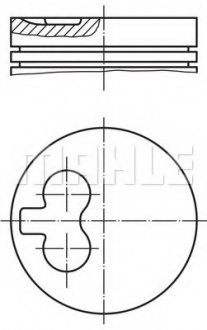 Поршень MAHLE / KNECHT 0400100 (фото 1)