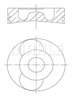 Поршень MAHLE / KNECHT 0402200 (фото 1)