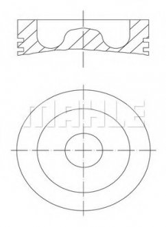 Поршень (DC12/DC16) MAHLE MAHLE / KNECHT 061PI00129000