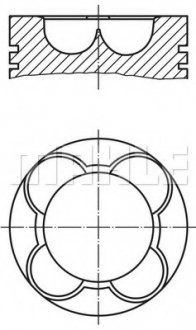 Поршень двигуна MAHLE MAHLE / KNECHT 081PI00102000